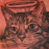 tattoo galleries/ - Moose the Cat Laying Down - 46988